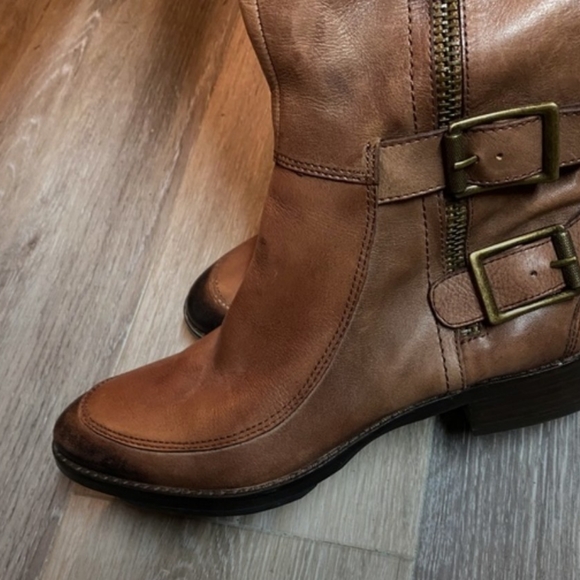 Sam Edelman Paulina Style Over the Knee zipper and Buckles Boots - Picture 8 of 9